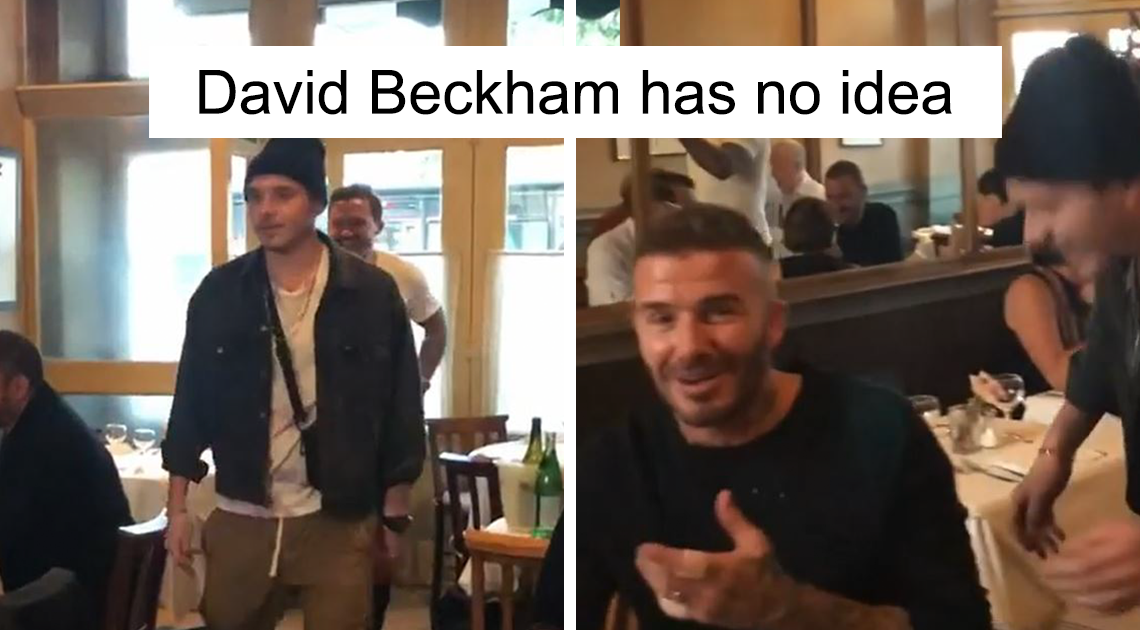 David Beckham Forgets He’s In Public When His Son Surprises Him On His Birthday, And It’s Too Pure