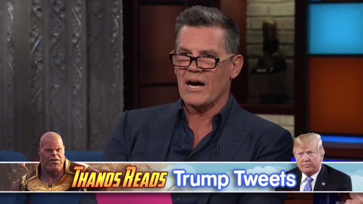 Thanos reads out Trump’s tweets and of course it works