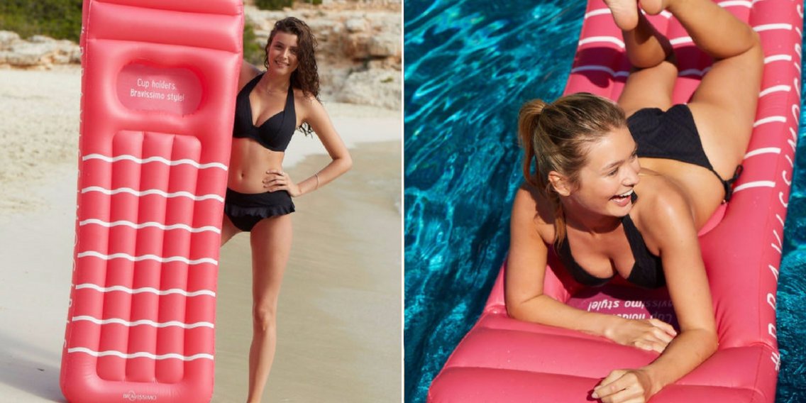 This pool float comes with ‘cup holders’ for your boobs and it’s the summer accessory you didn’t know you needed
