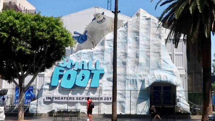 Smallfoot Yeti Village – HUGE Interactive Pop Up Exhibit / Snow in Hollywood
