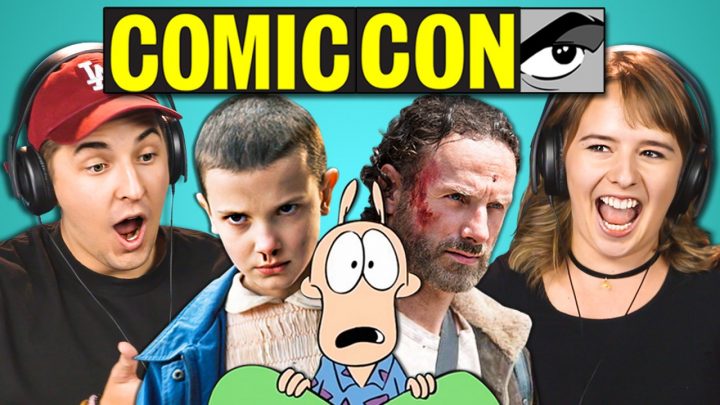 COLLEGE KIDS REACT TO COMIC-CON TRAILERS (Walking Dead, Thor, Stranger Things)