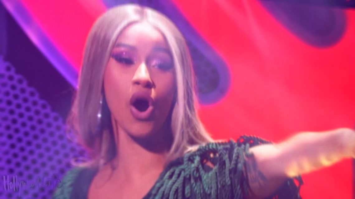 Cardi B Gives Offset Middle Finger During Jingle Ball Performance | Hollywoodlife