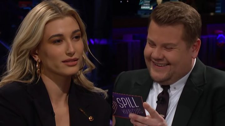 Hailey Bieber gets asked about Fyre Festival during awkward eating game