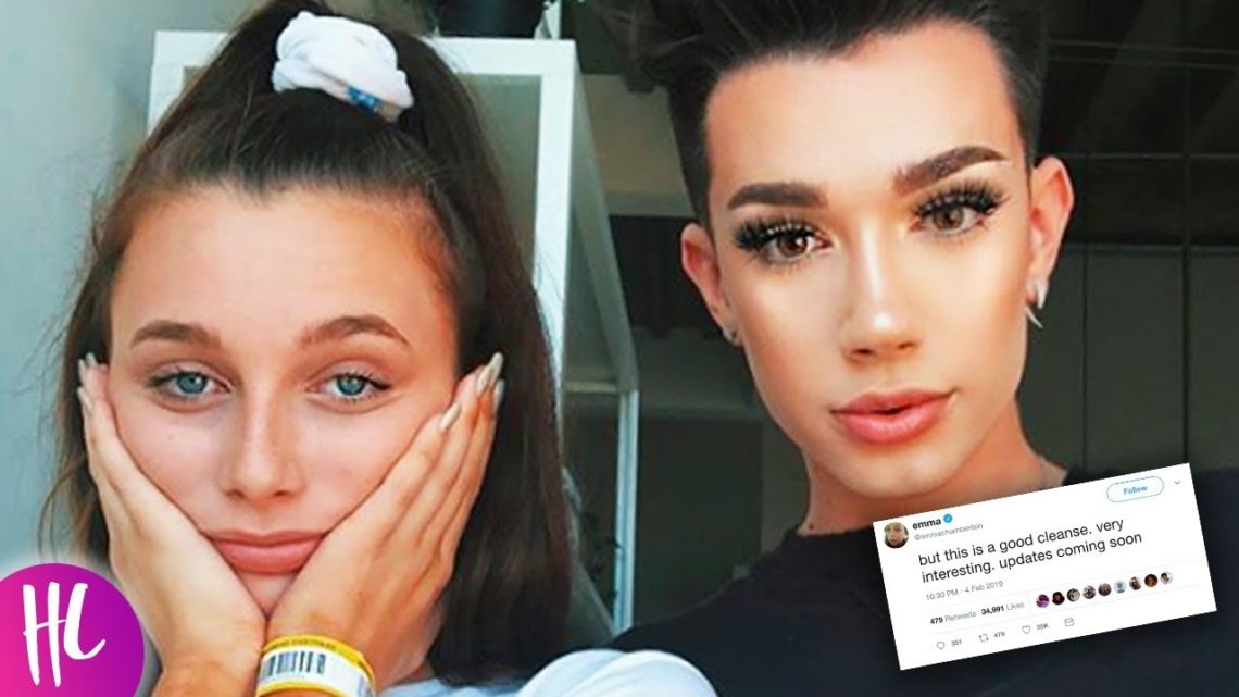 James Charles Reacts To Emma Chamberlain Unfollowing Sister Squad | Hollywoodlife