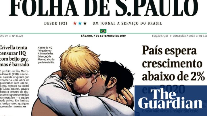 Brazil paper publishes gay kiss illustration in censorship row