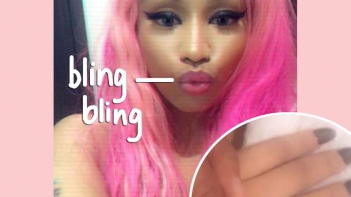 Nicki Minaj Flaunts Her GIANT Wedding Ring As Her Ex-Con Hubby Jokes He ‘Cut Somebody’ For It! – Perez Hilton