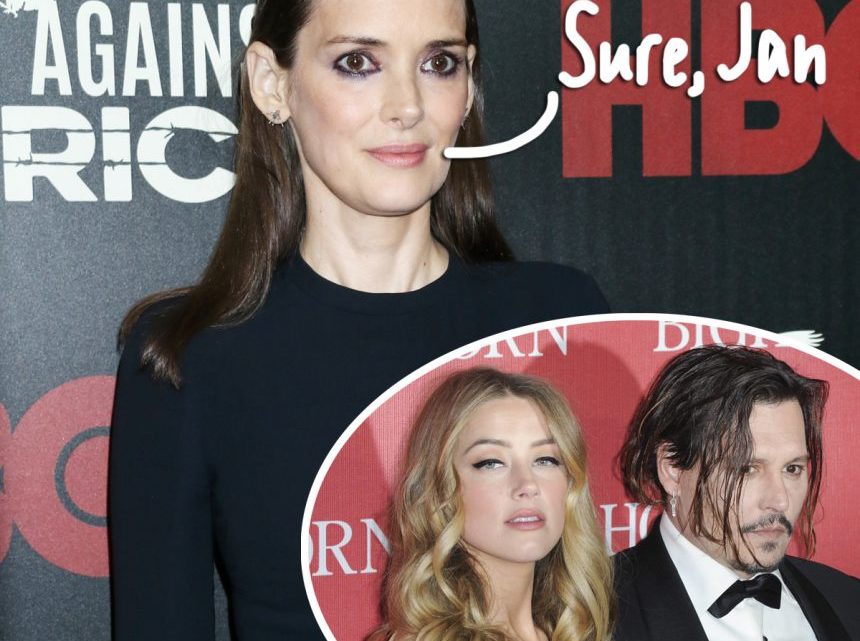 Winona Ryder Defends Johnny Depp, Calls Amber Heard’s Abuse Allegations ‘Impossible To Believe’ – Perez Hilton