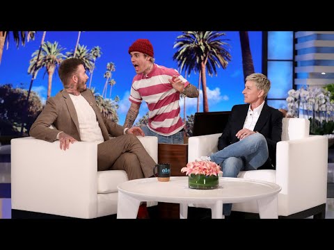 David Beckham Gets Scared By Justin Bieber On Ellen & His Reaction Is Priceless – Watch! – Perez Hilton